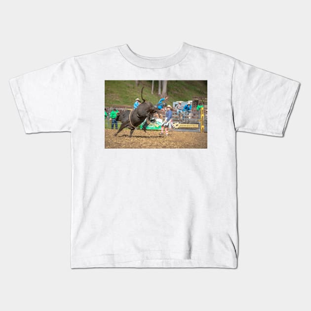 RODEOS, HORSES, COWBOYS Kids T-Shirt by anothercoffee